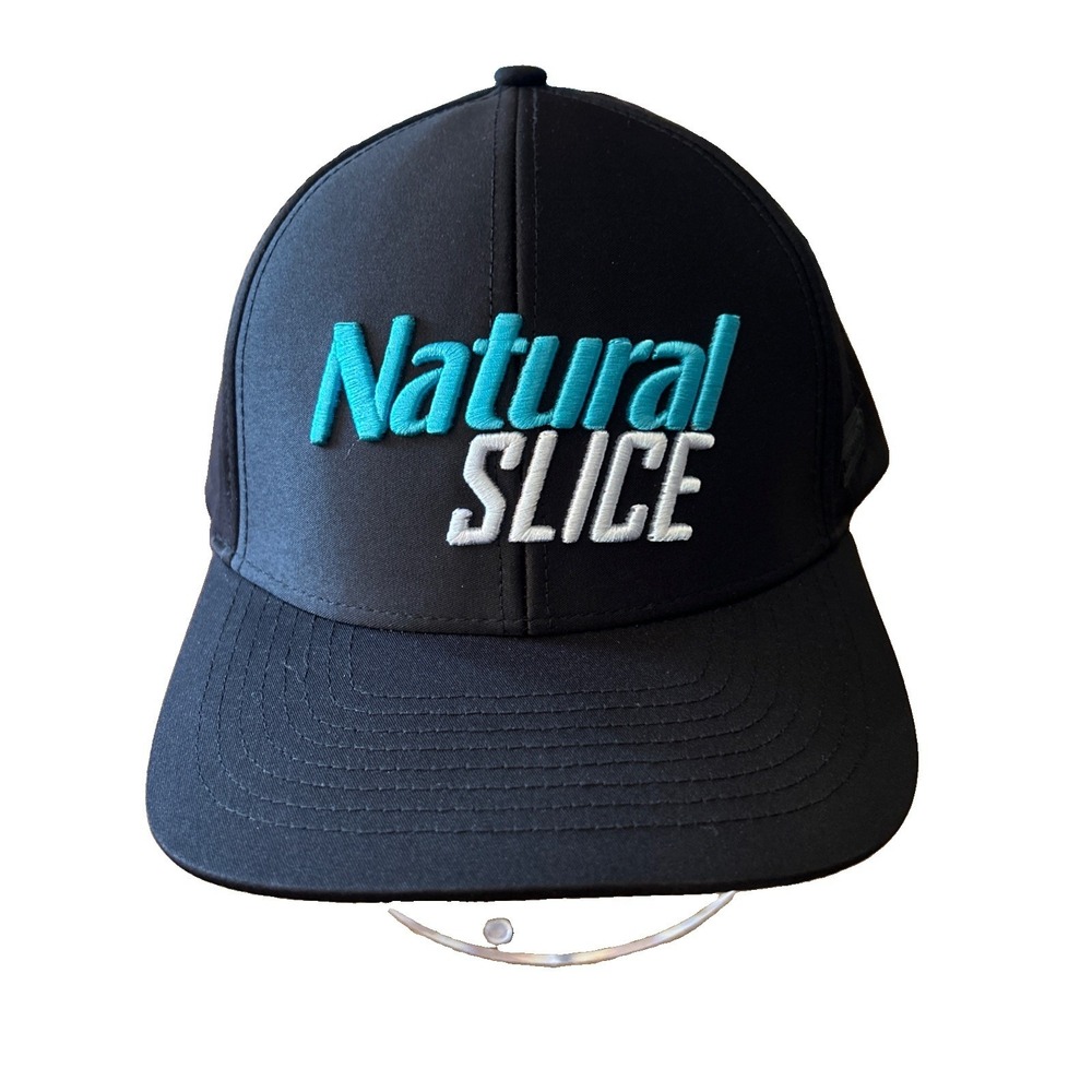 Bogey Bros Natural Slice Black Snapback Golf Cap Hat EUC Black Lightweight L/XL